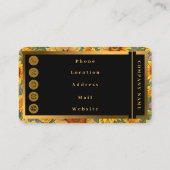 Carte De Visite Sunflower Belle collection moderne (Dos)