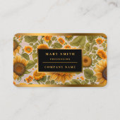 Carte De Visite Sunflower Belle collection tendance (Devant)