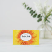 Carte De Visite Sunflower II | Rayures jaunes (Debout devant)