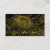 Carte De Visite Sunflower Jaune Floral Art élégant (Devant)