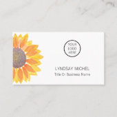 Carte De Visite Sunflower Logo Professionnel (Devant)