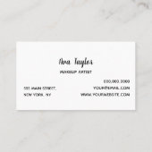 Carte De Visite Sunflower Stylish Modern Girl (Dos)