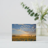 Carte de visite Sunflowers 2 (Debout devant)
