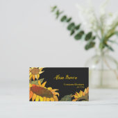 Carte De Visite Sunflowers à la mode (Debout devant)