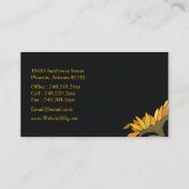 Carte De Visite Sunflowers à la mode (Dos)