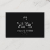 Carte De Visite Sunlit Sands and Rolling Waves (Dos)