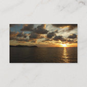 Carte De Visite Sunrise aux îles Virgin (Dos)