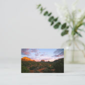Carte De Visite Sunrise du matin, désert de Sedona Arizona (Debout devant)