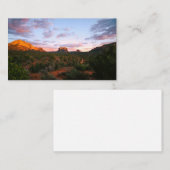 Carte De Visite Sunrise du matin, désert de Sedona Arizona (Devant / Derrière)