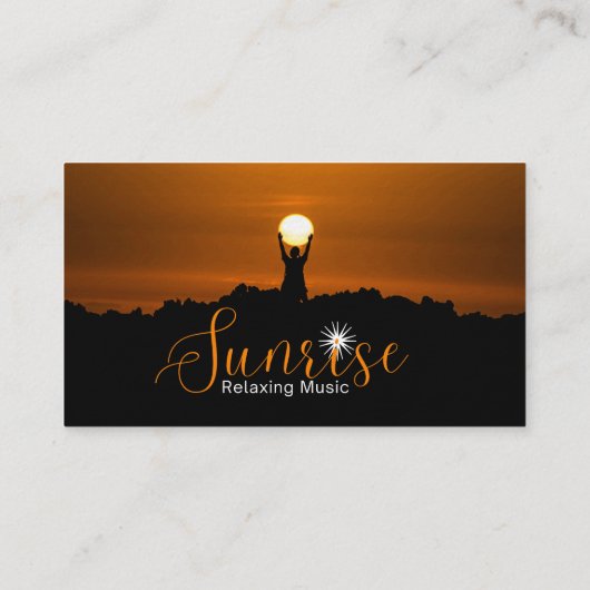 Carte De Visite Sunrise Relaxing Music Tee (Dos)