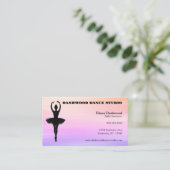 Carte De Visite Sunrise Streaks Dancer Dance Instructeur Ballet (Debout devant)