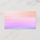 Carte De Visite Sunrise Streaks Dancer Dance Instructeur Ballet (Dos)