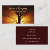 Carte de visite Sunrise/Sunset (Devant / Derrière)