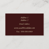 Carte de visite Sunrise/Sunset (Dos)