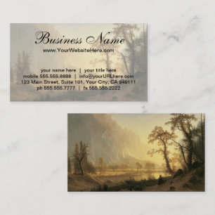 Carte De Visite Sunrise, Vallée de Yosemite par Albert Bierstadt