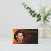 Carte De Visite Sunset Art Security Professional Photo personnalis (Debout devant)