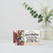 Carte de visite Sunset Barn Country Rustic Field H (Debout devant)