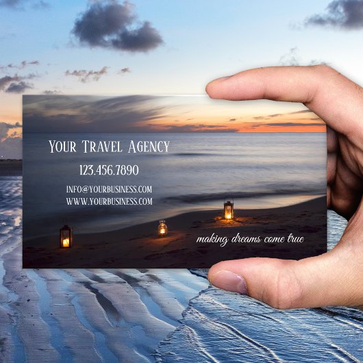 Carte de visite Sunset Beach Travel