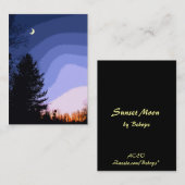 Carte De Visite Sunset Moon ATC (Devant / Derrière)