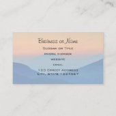 Carte De Visite Sunset Mountains Abstract (Dos)