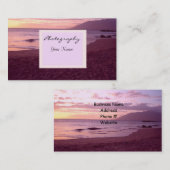 Carte De Visite Sunset Photography Business (Devant / Derrière)