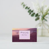 Carte De Visite Sunset Photography Business (Debout devant)