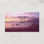 Carte De Visite Sunset Photography Business (Dos)