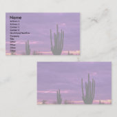 Carte De Visite Sunset, Scottsdale, Arizona (Devant / Derrière)