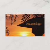 Carte de visite Sunset SillouLight (Dos)