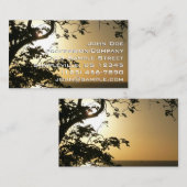 Carte De Visite Sunset Through Trees II Tropical Photography (Devant / Derrière)