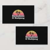 Carte De Visite Sunshine et Mahjong (Devant / Derrière)