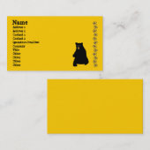 Carte De Visite sunstencil, blackbear, nom, adresse 1, adresse… (Devant / Derrière)