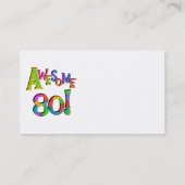 Carte De Visite Super 80 T-shirts et cadeaux d'anniversaire (Dos)