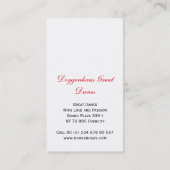 Carte De Visite Super Danois (Dos)