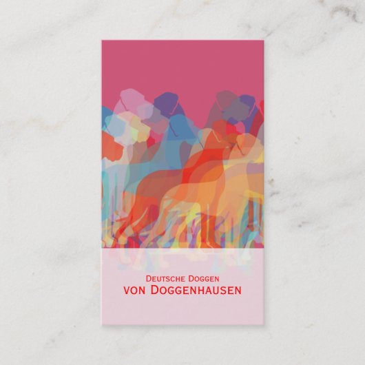 Carte De Visite Super Danois (Devant)