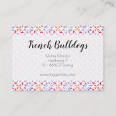 Carte De Visite Super Frenchie Bulldog rouge (Dos)