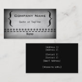 Carte de visite Super Grunge, Gris (Devant / Derrière)