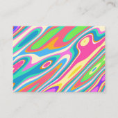 Carte De Visite Super Hipster Retro Rainbow Motif Modèle (Devant)