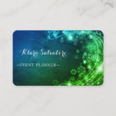 Carte De Visite Super Parfait Éclairage vert de Noël (Devant)