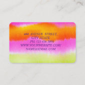 Carte De Visite Super Parfait Moderne Coloré  (Dos)