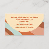 Carte De Visite Super Retro les années 70 Psychedélique Hippie Flo (Dos)