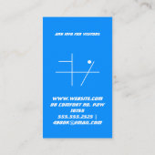 Carte De Visite super sonique (Dos)