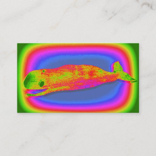 carte de visite super souriant de baleine (Devant)