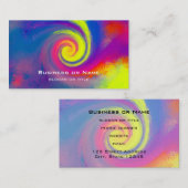 Carte De Visite Super spirale spirale Abstraite (Devant / Derrière)