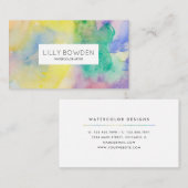 Carte De Visite Superbe aquarelle (Devant / Derrière)