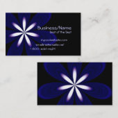 Carte de visite superbe de fleur (Devant / Derrière)