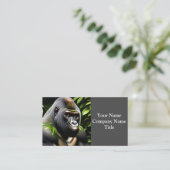 Carte De Visite Superbe Gorille Argent - Jungle King (Debout devant)