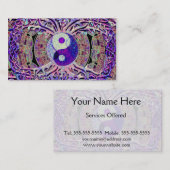 Carte De Visite Superbe Yin Yang Tree (Devant / Derrière)