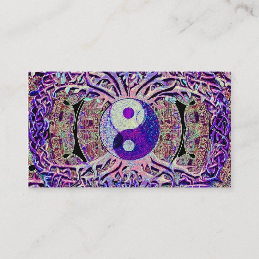 Carte De Visite Superbe Yin Yang Tree (Devant)