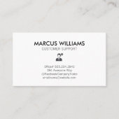 Carte De Visite Support client (Devant)